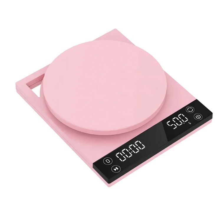 New Arrival ABS 3kg LCD Display Digital Coffee Kitchen Scale With Timer