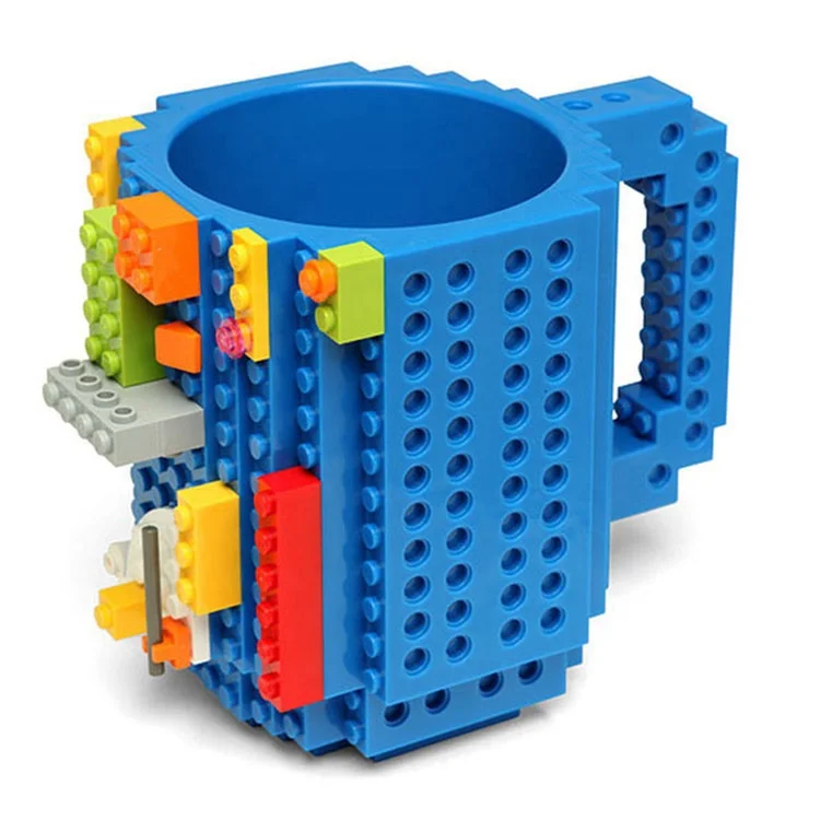 Creative DIY Building Blocks brick Cups for Coffee Water Juice Unique Funny Cups Puzzle Mug Novelty Gifts for Kids