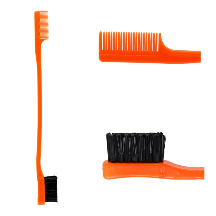 
Double Sided Hair Edge Control Brushes Comb Eyebrow Brushes with Comb 