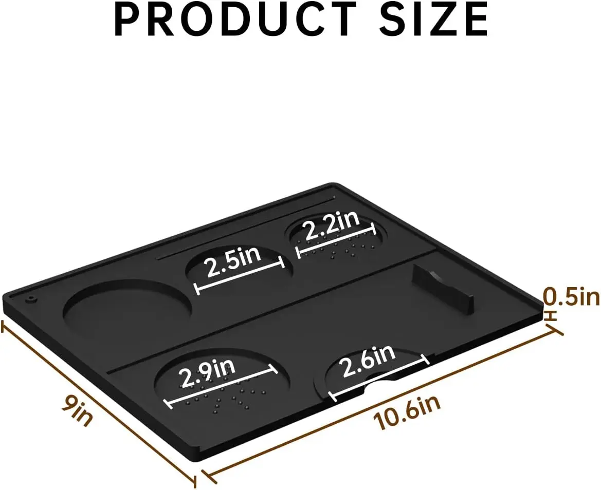 Tamping Mat Food Grade Silicone Coffee Tamp Mat Tamper Pad Tamp Station for Barista Tool Home Kitchen Bar Coffee Accessory