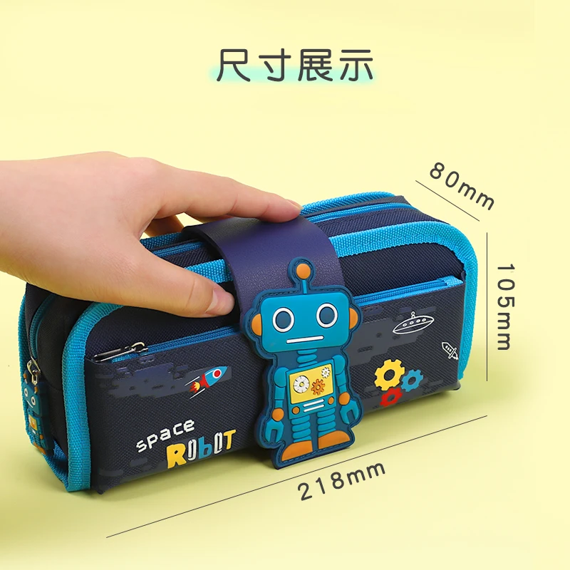 2021 NEW Design Cartoon Cartuchera Stationery Detachable Penbag Separate Pencil Case School pouches