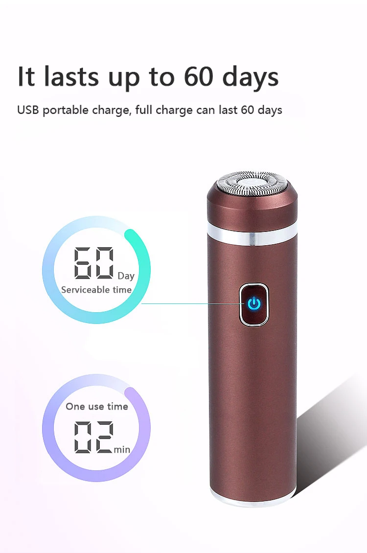Портативная безболезненная USB перезаряжаемая мини-Бритва для мужчин и женщин электрическая бритва эпилятор