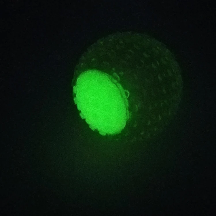 attractive dog chew ball,glow at night ,treats and squeaky toy for dog grind teeth