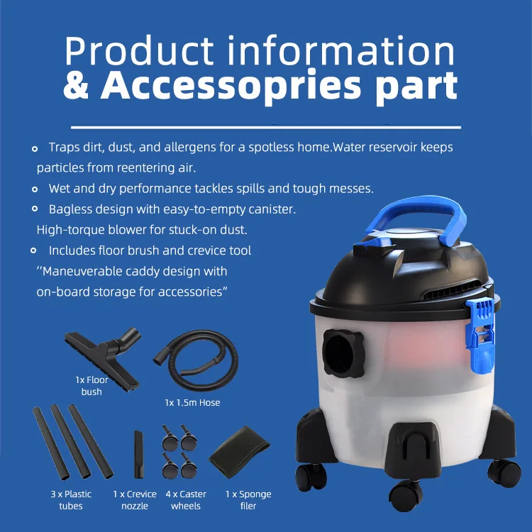 EAKO Water Filtration Vacuum Cleaner Factory Direct Sale, Wet Dry Vacuum Cleaner