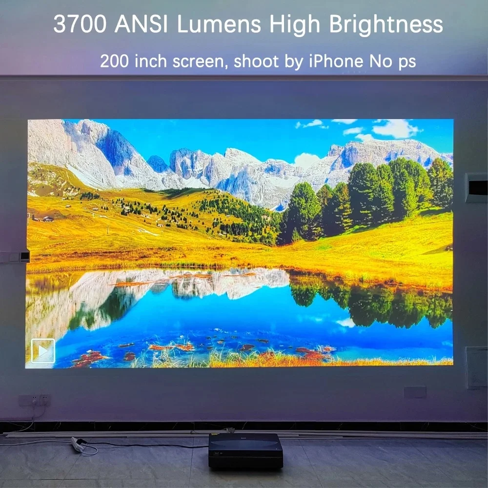 Jenovox B7U Pro 3700 ANSI 3D Android TV с MEMC HDR лазерный 3d проектор