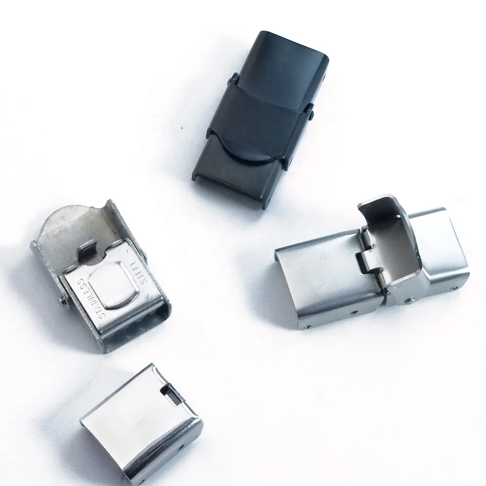 VEROMCA Wholesale Silicone Bracelet Connecting Clasp Watch with clasp Leather Rope Stainless Steel Clasp