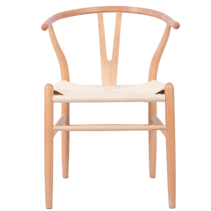 Manufacturer Cheap Price Classic Wish Bone Home Wish Bone Chair Natural Black Wooden Dining Room Chair