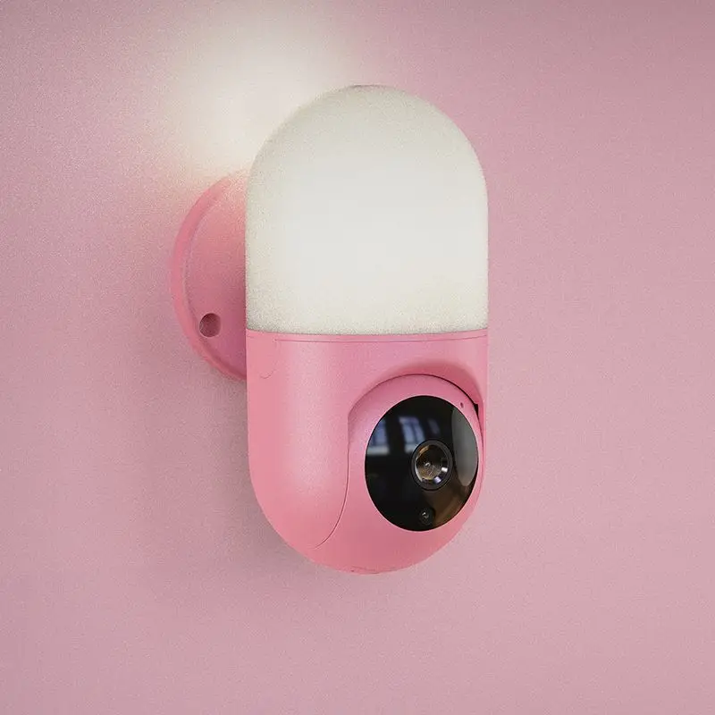  Full HD 1080P беспроводная Wi-Fi IP CCTV лампа свет детский монитор камера для домашней