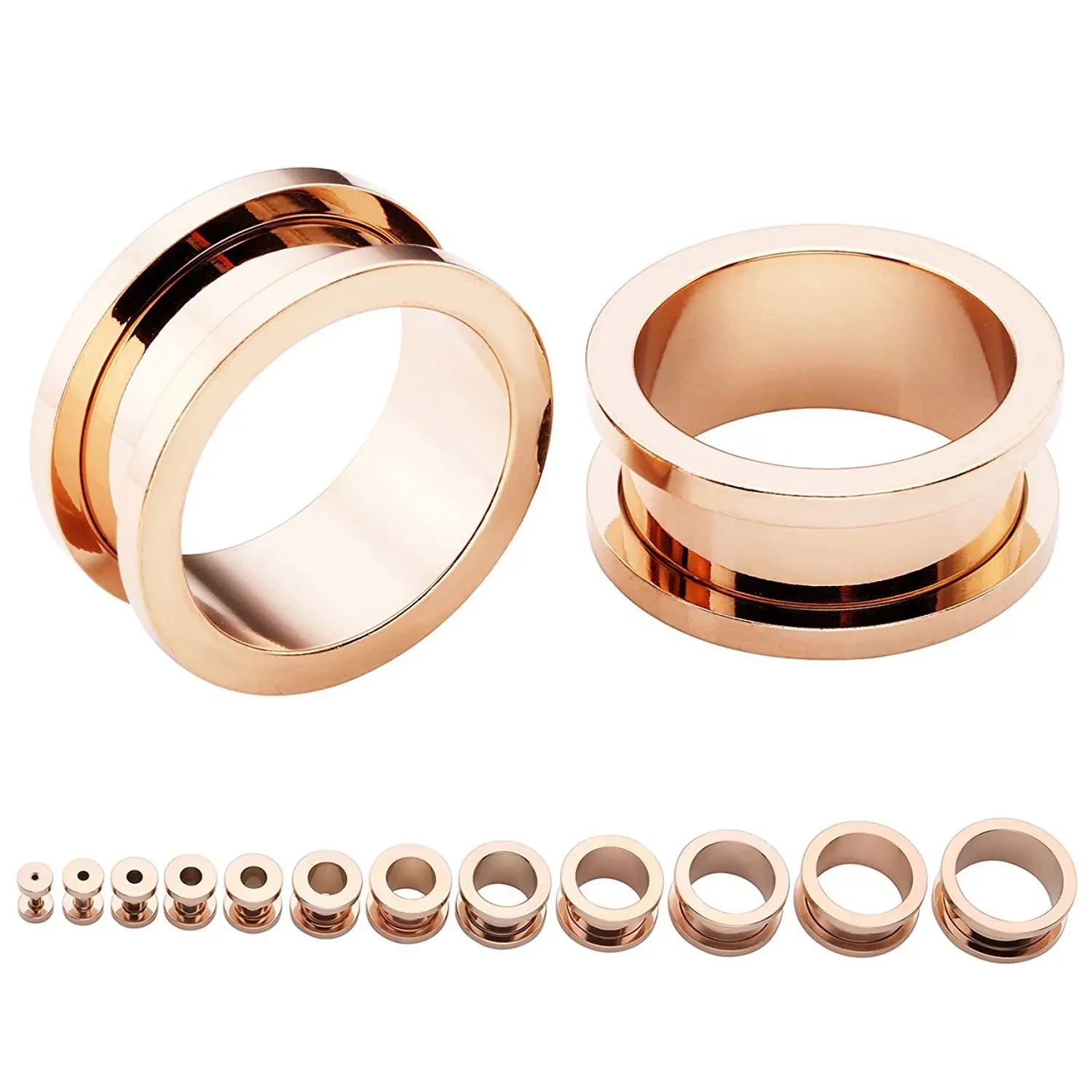 NUORO 2-30mm Flesh Tunnels Plugs Stretchers Spiral Ear Expander Jewelry For Women Men Stainless Steel Ear Plugs Tunnel Piercing