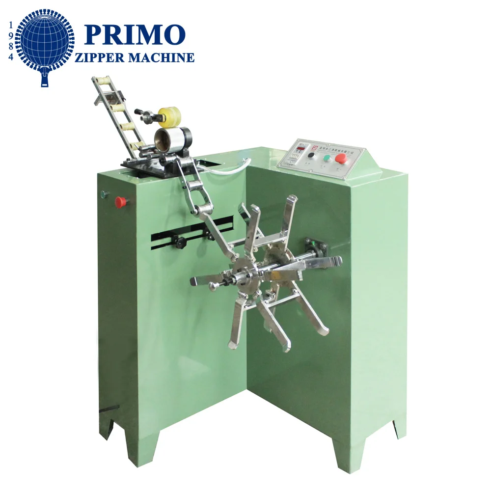 Zipper winding machine for long chain plastic nylon metal zipper