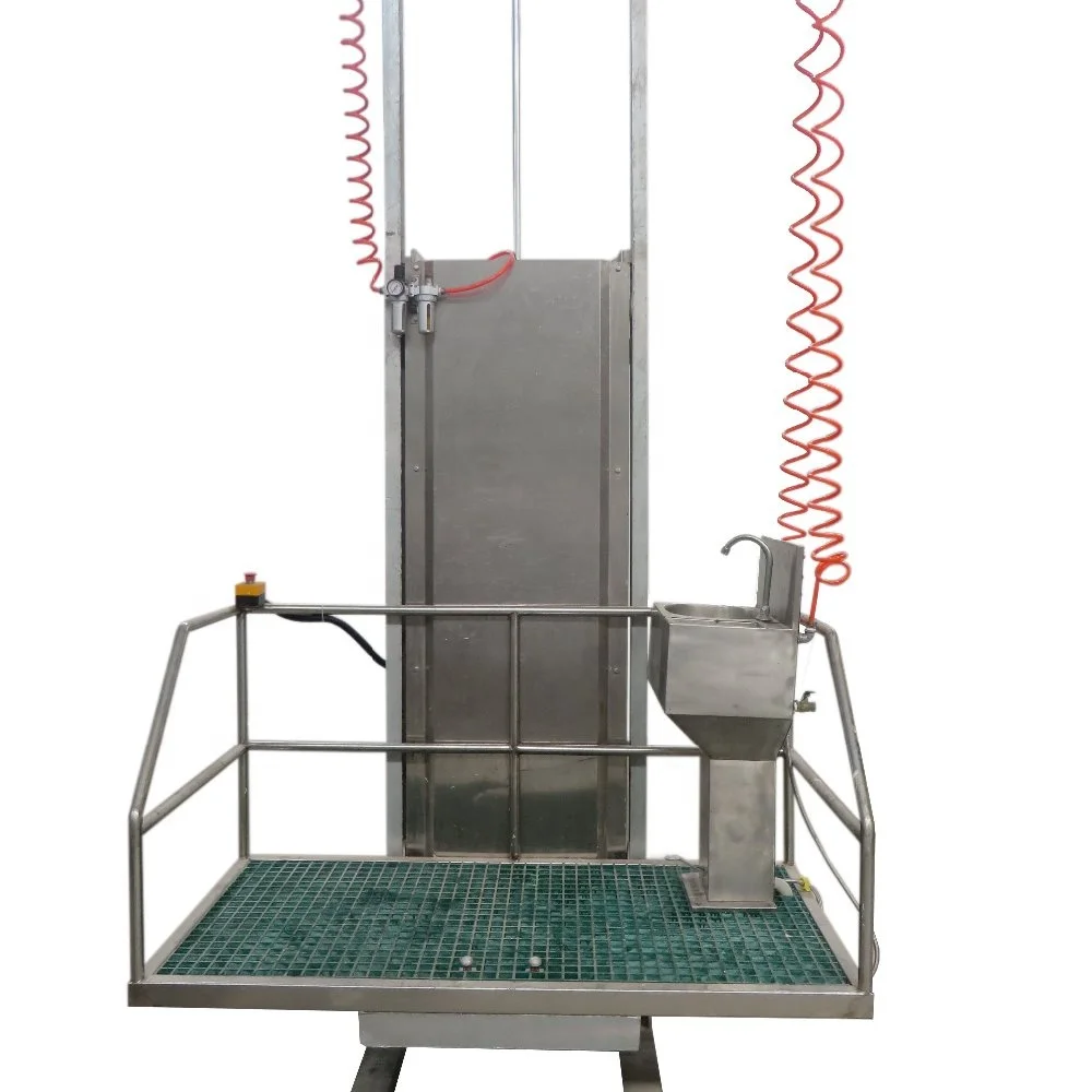 Машина для скота, двойная колонна, гидравлическая/пневматическая подъемная платформа