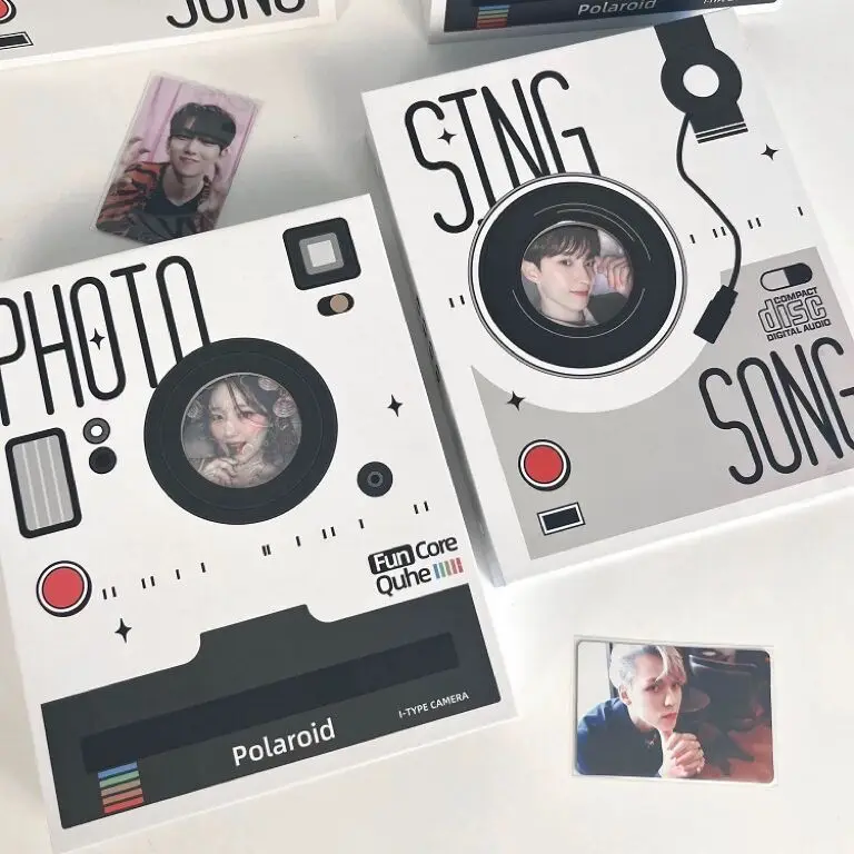 Kawaii Retro CD Shape A5 Kpop Photocard 6 Ring Binder Collect Book Idol Photo Card Holder Photocard Album