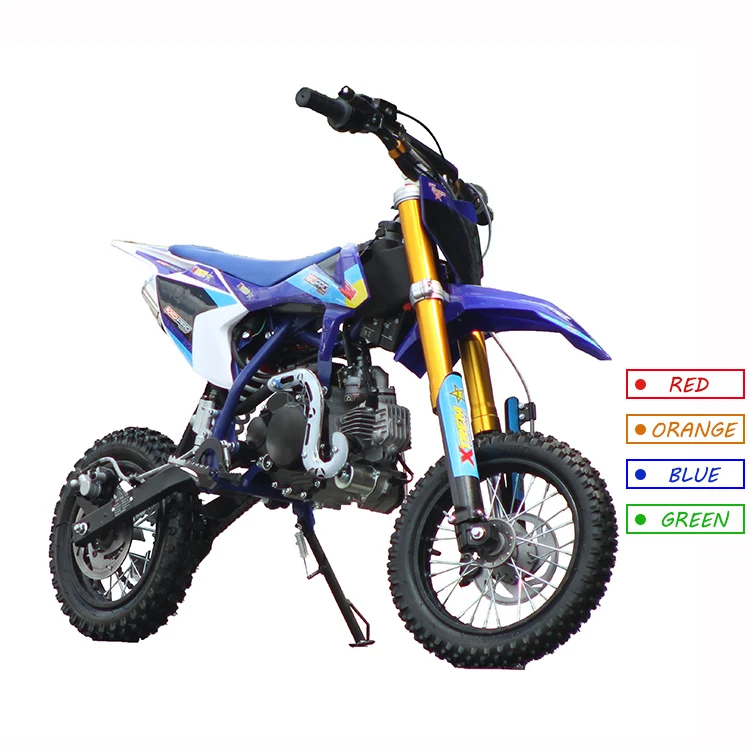 Newest non adjustable hydraulic rear fork air cooling 4 stroke engine kids pit bikes dirt bike 50 cc
