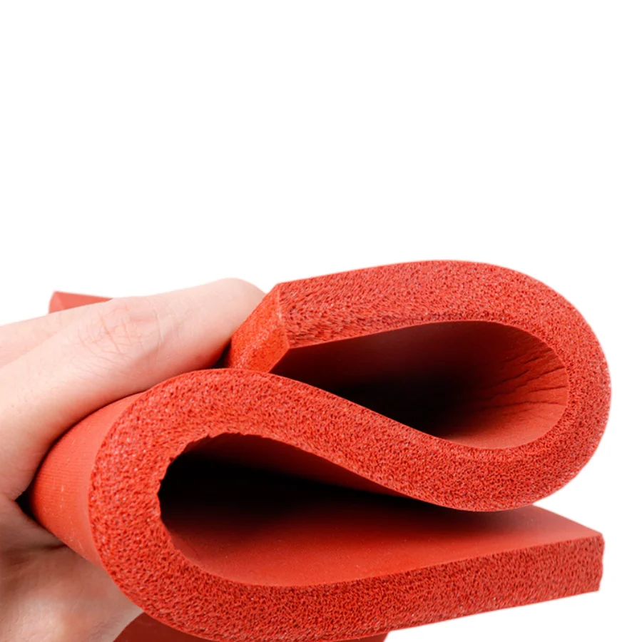 Professional Factory Custom Smooth Surface Silicone Gasket Foam Silicone Rubber Sheet for Machine Cushioning
