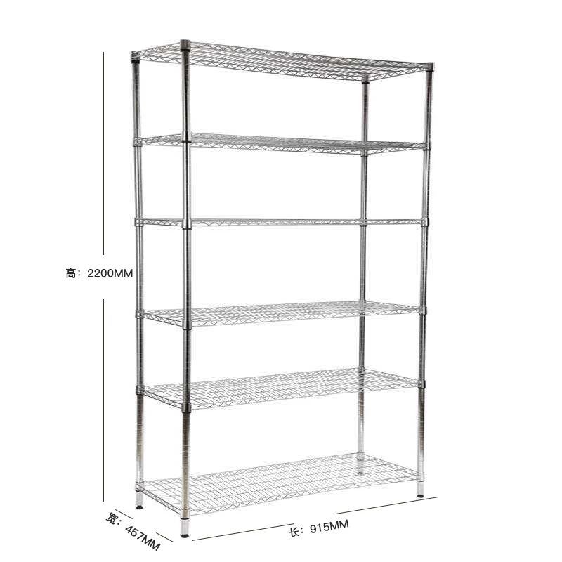 Chrome Metal Rack Plated Wire Shelf Wire Shelving Customized Design for Sale