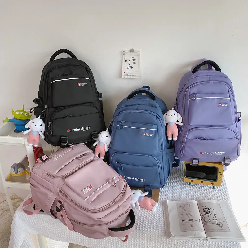 Wholesale Trending 2022 Korean Style Promotional Waterproof Fashion Custom School Students Backpack