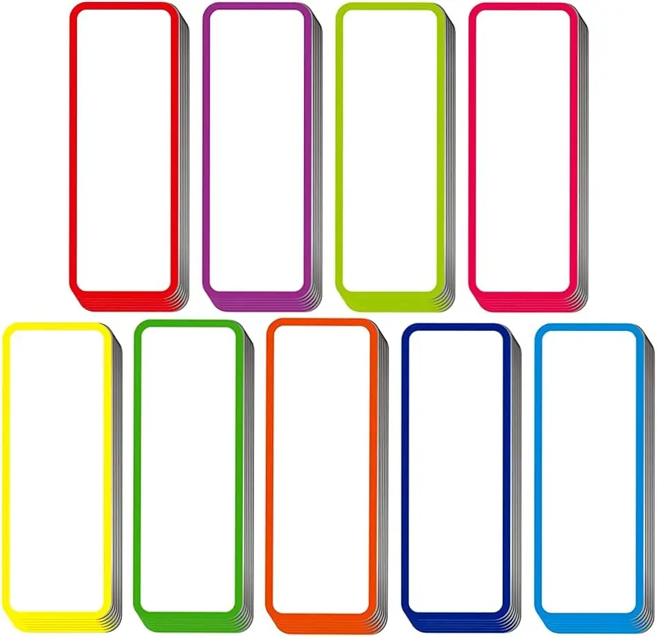 Magnetic Dry Erase Labels Reusable Name Tags Magnets for Students Classroom Whiteboard Refrigerator Shelving School Bus