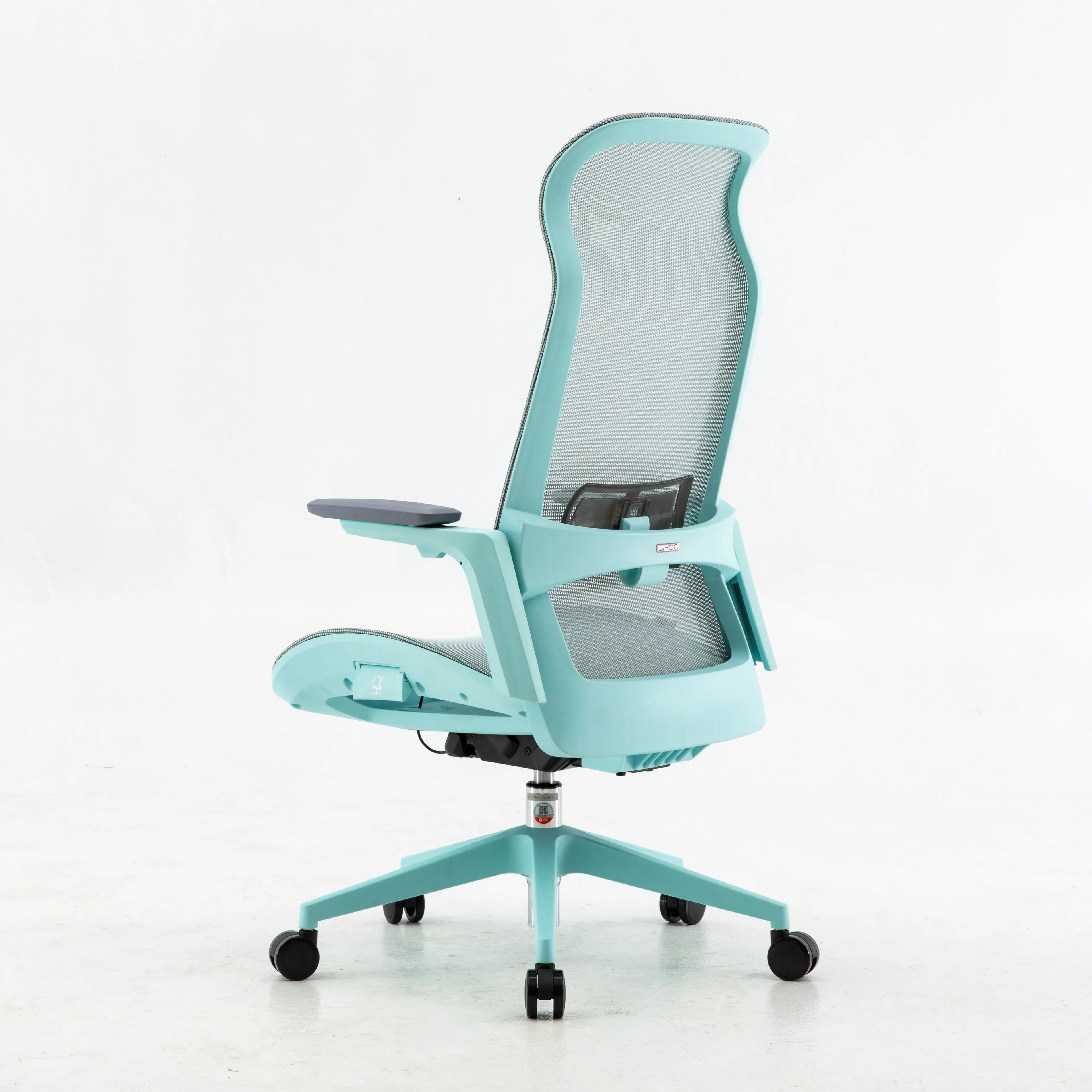 2021 special light blue chair design all mesh modern furniture chair swivel high back office chair