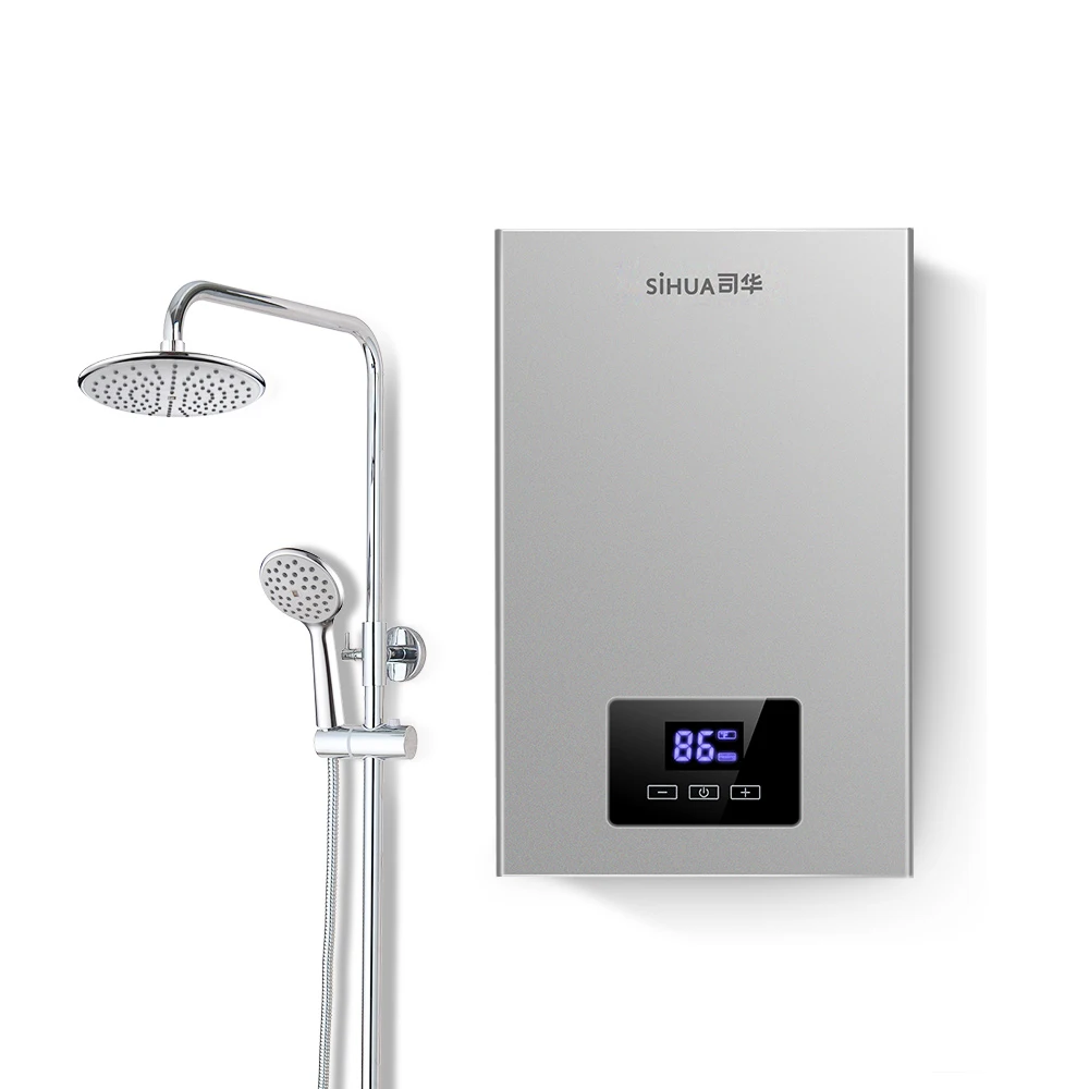 SiHUA ETL Certificate 24KW Kitchen Bathroom Instant Tankless Electrical Water Heater for Hand Wash Shower