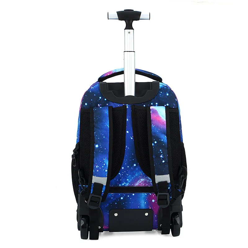 2022 Trolley Case High-capacity Waterproof School Kids Travel Trolley Bag Roller Wheeled Backpack Trolley School Bags For Kids