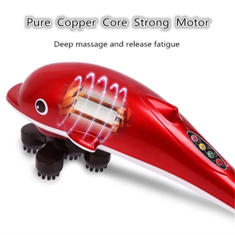 Manufacturer Wholesale Dolphin Massage Stick Electric Beating Massage Hammer Handheld Massager