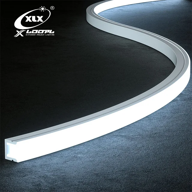 LED neon lights flexible 10x10mm DC12V/24V silicone LED strips neon lights IP65  advertising board decoration bar lighting