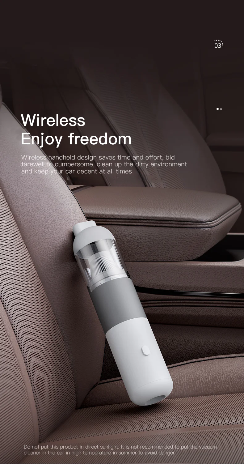 Hot Multiple Uses Wash Filter Dust Small Lightweight Wireless Car Vacuum Cleaner