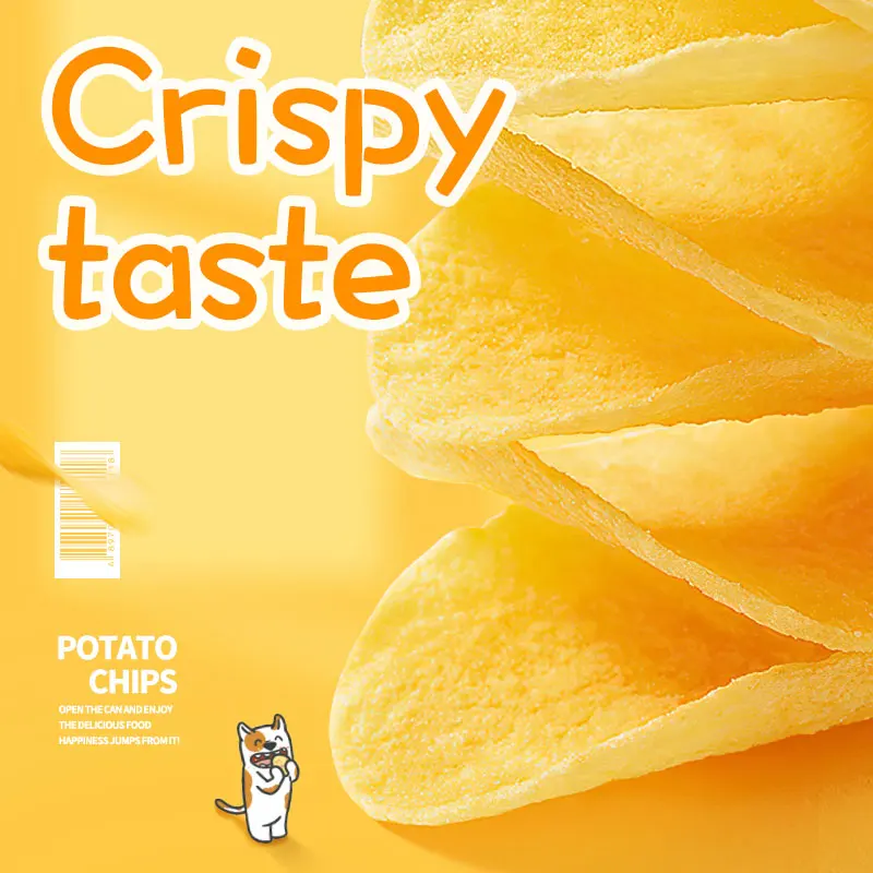 Hot selling canned spicy food snacks Potato chips Exotic snacks potato chips