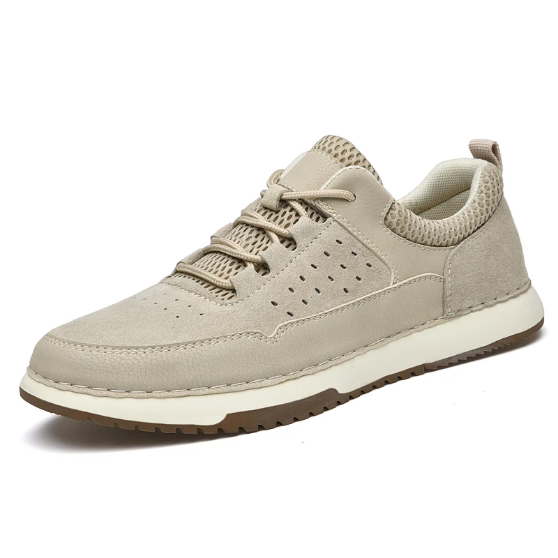 New models flat casual brand luxury designer full grain genuine men shoes leather original factory small quantity putian