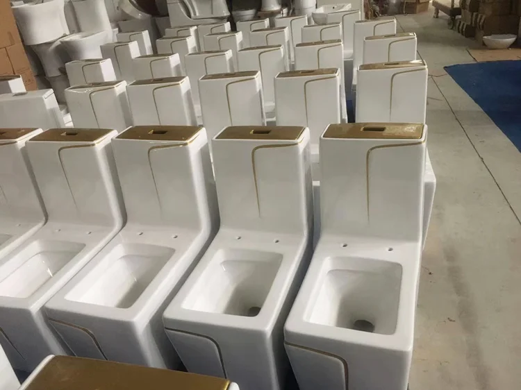 Factory direct sale reliable quality home free-standing one piece color toilet bowls