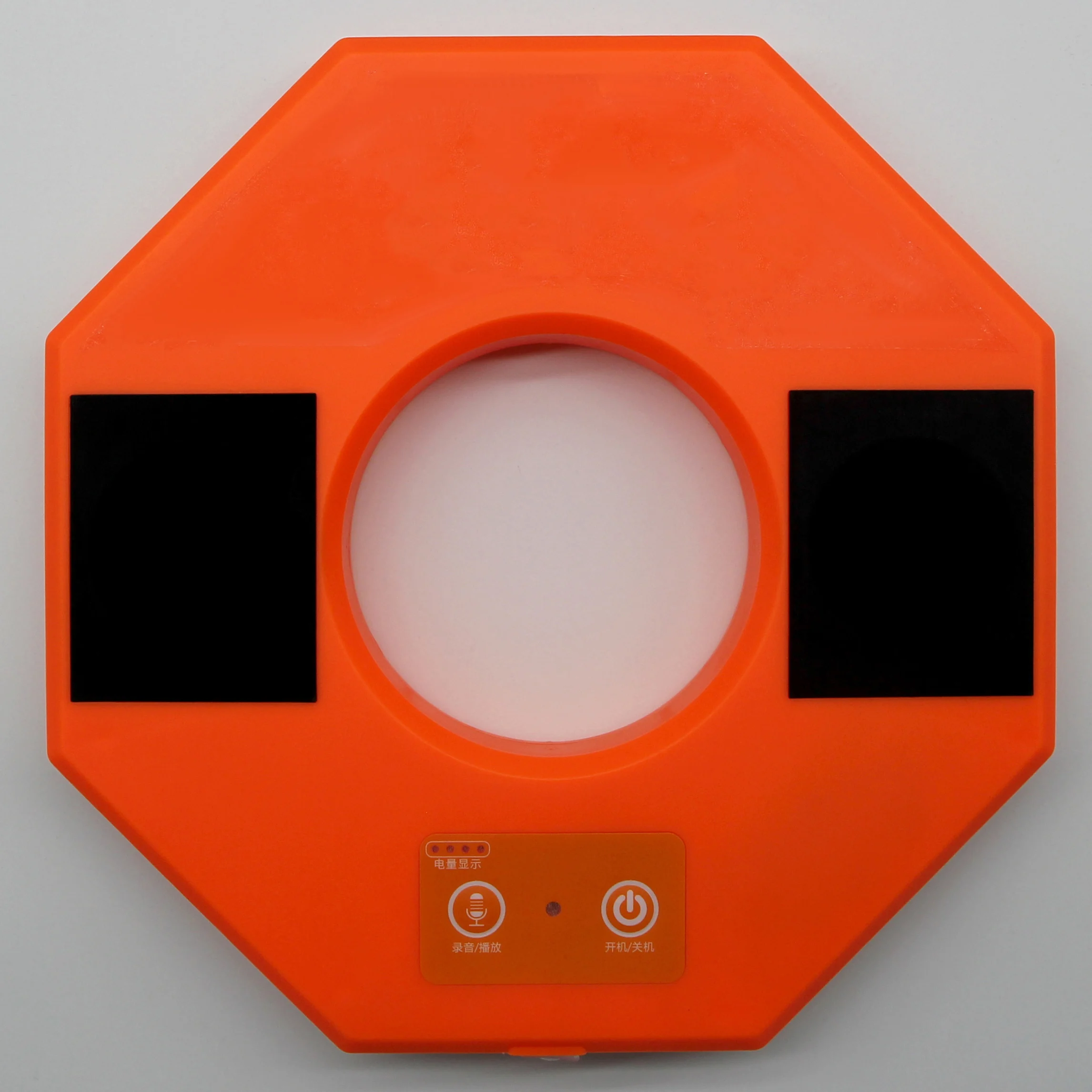 Explosion proof barricade lights recording sound red blue led flash signal warning light beacon for traffic cone