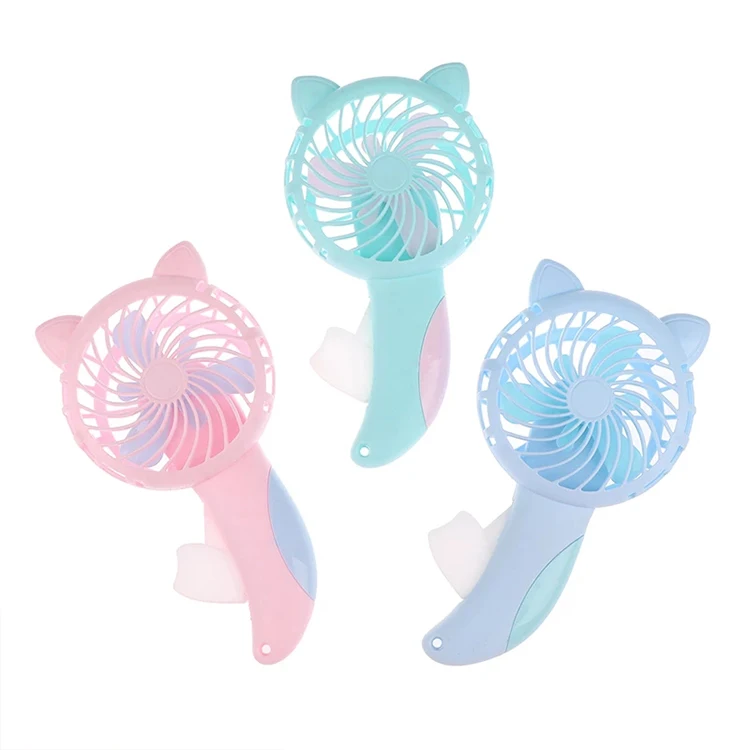 Лидер продаж мини портативный пластиковый веер ручной домашний милые Мультяшные игрушки подарок Ручной