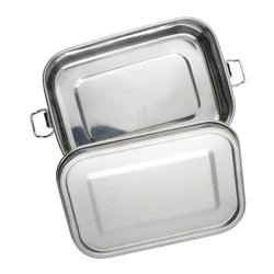 Edelstahl Brotdose Rectangle metal 304 Stainless Steel kids lunch box airtight tiffin bento box with compartment