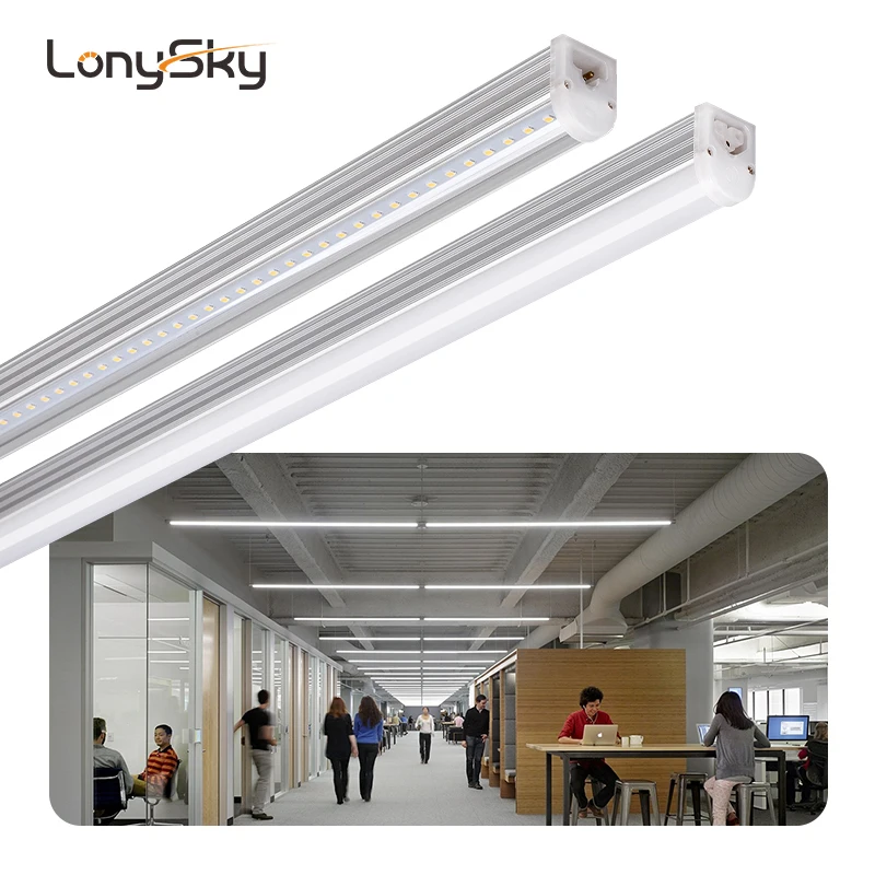 Wholesale linkable cct dimmable Commercial Industrial  4 feet 8 feet t5 integrated tube light for supermarket