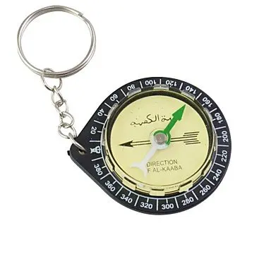 Promotional Muslim Pocket Keychain Compass
