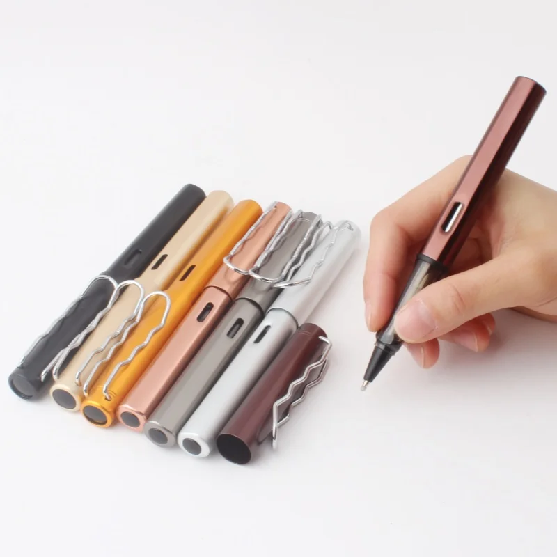 WenYi Advertising Gift Pen Student Practice Calligraphy Aluminum Rod ballpoint Pen Signature Pen With Logo