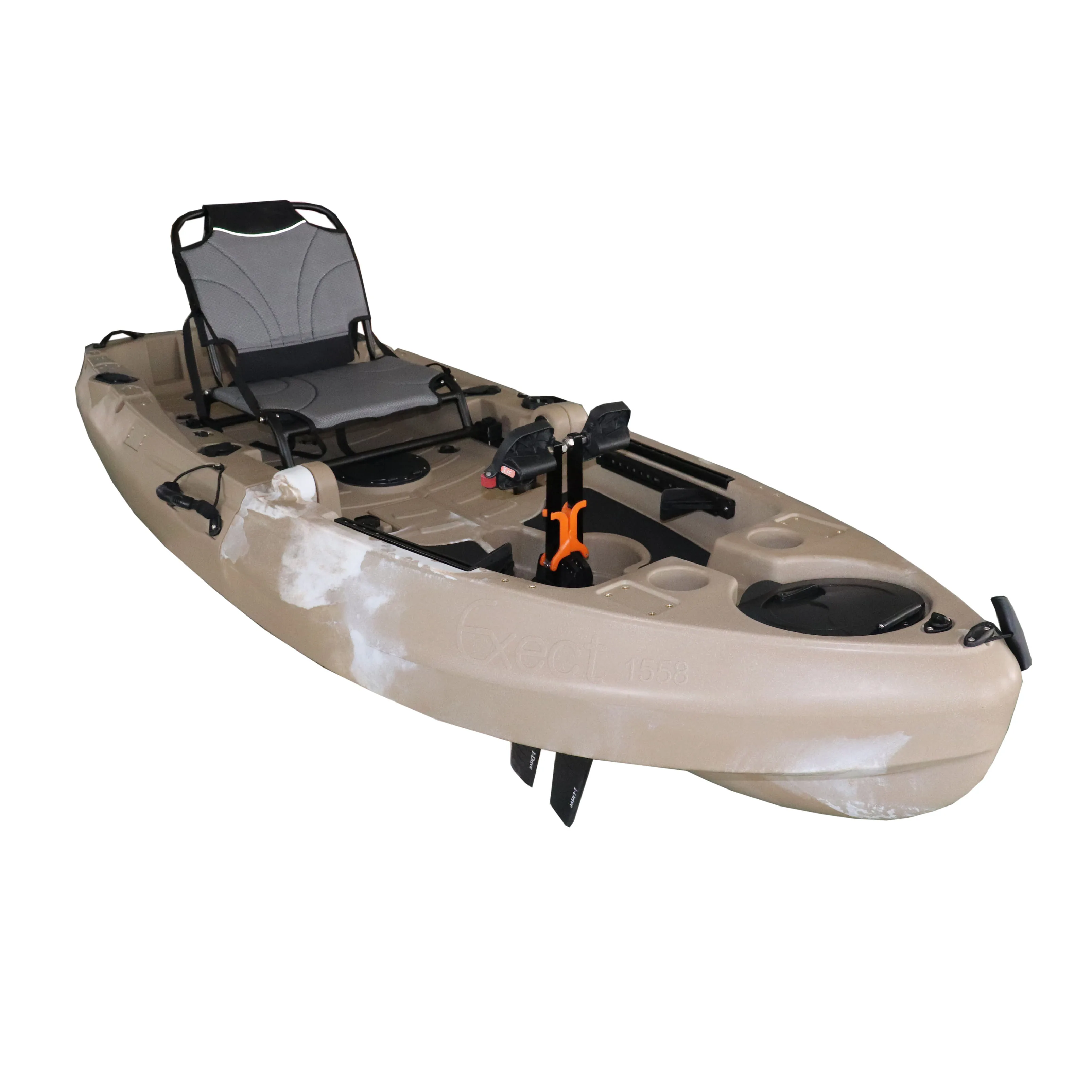 2023 new rotomolded folded fishing pedal kayak with fin drive