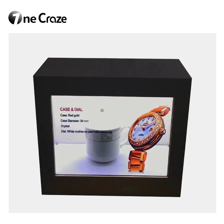 Multi size customization 3d holographic touch screen box 3d hologram interactive transparent lcd display showcase holobox
