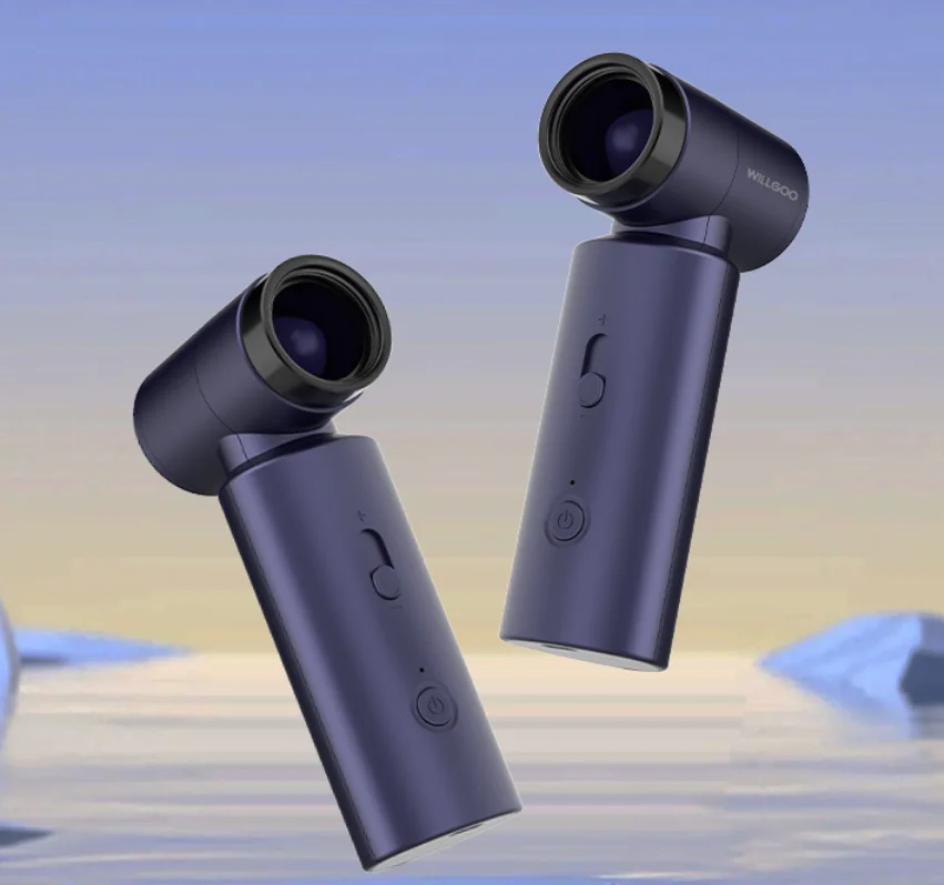 2024 new trend Turbo Fan leafless Small Mini Portable Hair Dryer  USB Rechargeable Handheld Fan Machine Outdoor travel fan