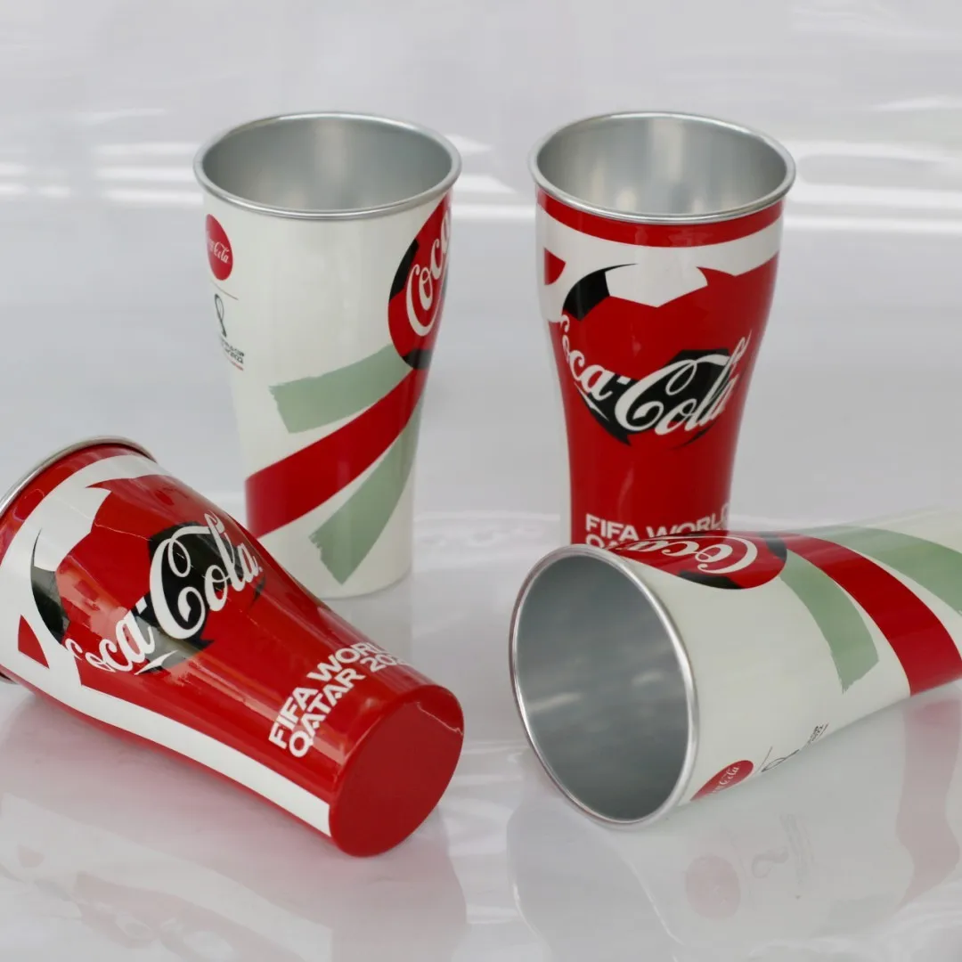 Customized color changing aluminum cup 360ml aluminum cup cold recyclable aluminum oxide cup party beer