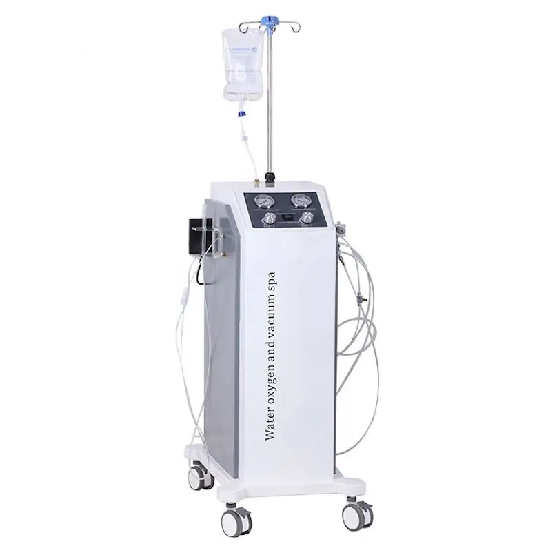 H2O2 Cleaning Moisture Oxygen Therapy Vacuum Small Bubble Hydro Spray Water Oxygen Aqua Jet Peel Dermabrasion Machine