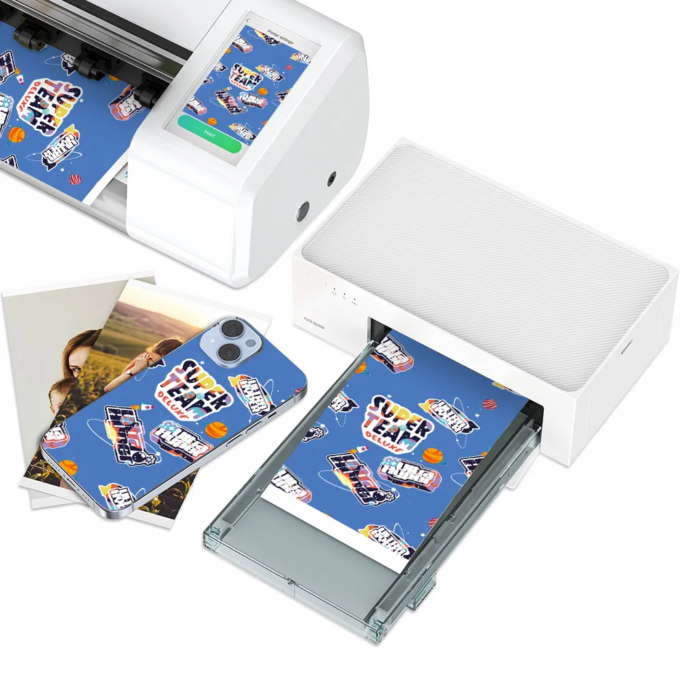 APP Control New products 3d Mini Printer mobile Phone Skin sticker Mobile Phone back film printer