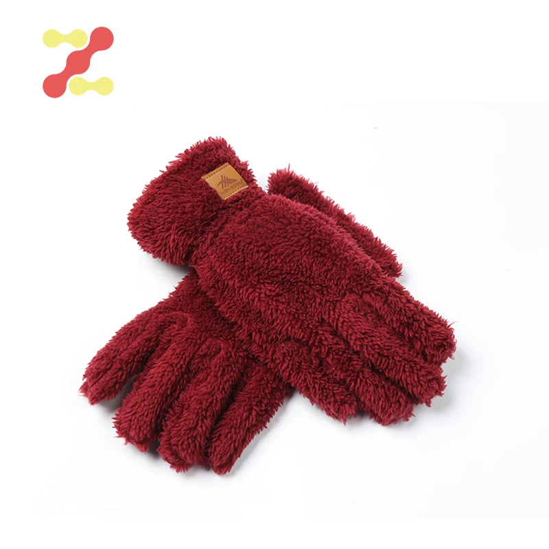 Новые женские перчатки для сенсорных экранов, зимние меховые теплые вязаные теплые перчатки