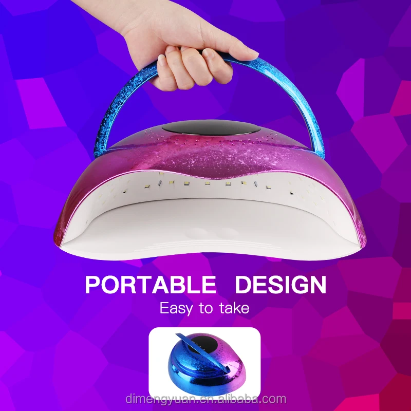 Professional Nail Curing Dryer Machine Big Space Cordless Rechargeable 120W UV LED Nail Lamp