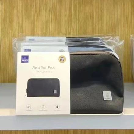 WIWU Small Travel Cable Organizer Bag Electronic Organizer for Hard Drives SD Cards Made Durable Polyester-Direct Manufacturer