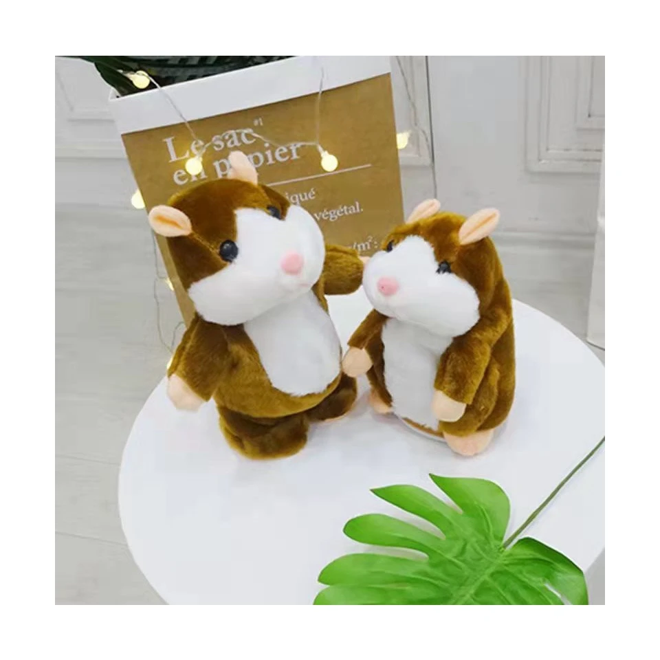 SmallOrders RF23 Hot selling will learn speak recording nodding cute little hamster plush toy to accompany children promote toys