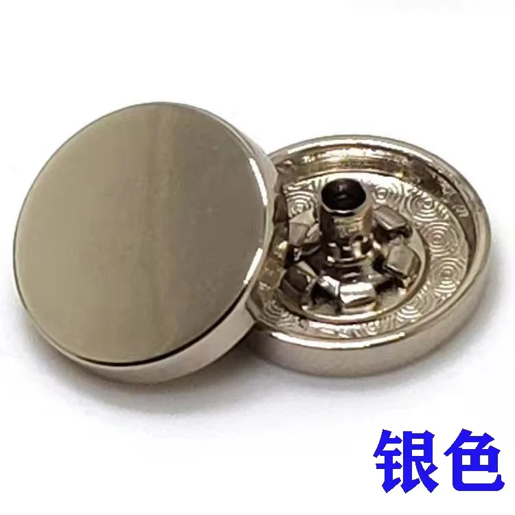SATL Factory Stock Service Custom Spring Metal Brass Snap Button For Clothing Jeans