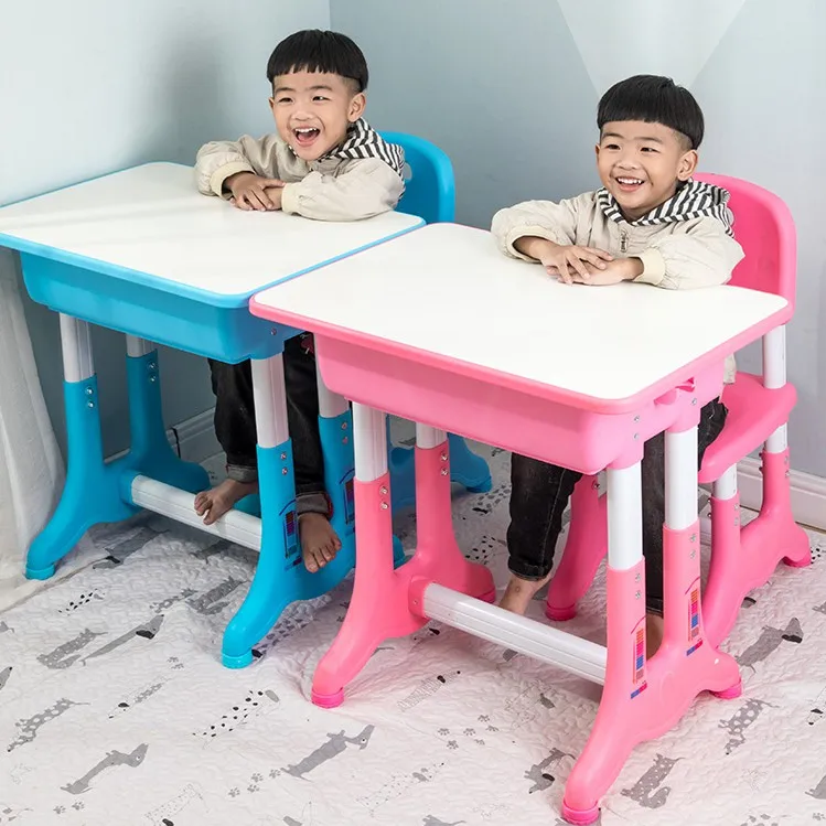 New Cheap Kids Color Plastic Writing Painting Study Table Chair Set Children Table And Chair Study