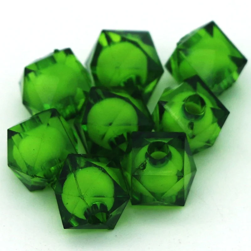 500g/bags Mixed Color Faceted Acrylic clear Beads Loose Beads for DIY Jewelry Making