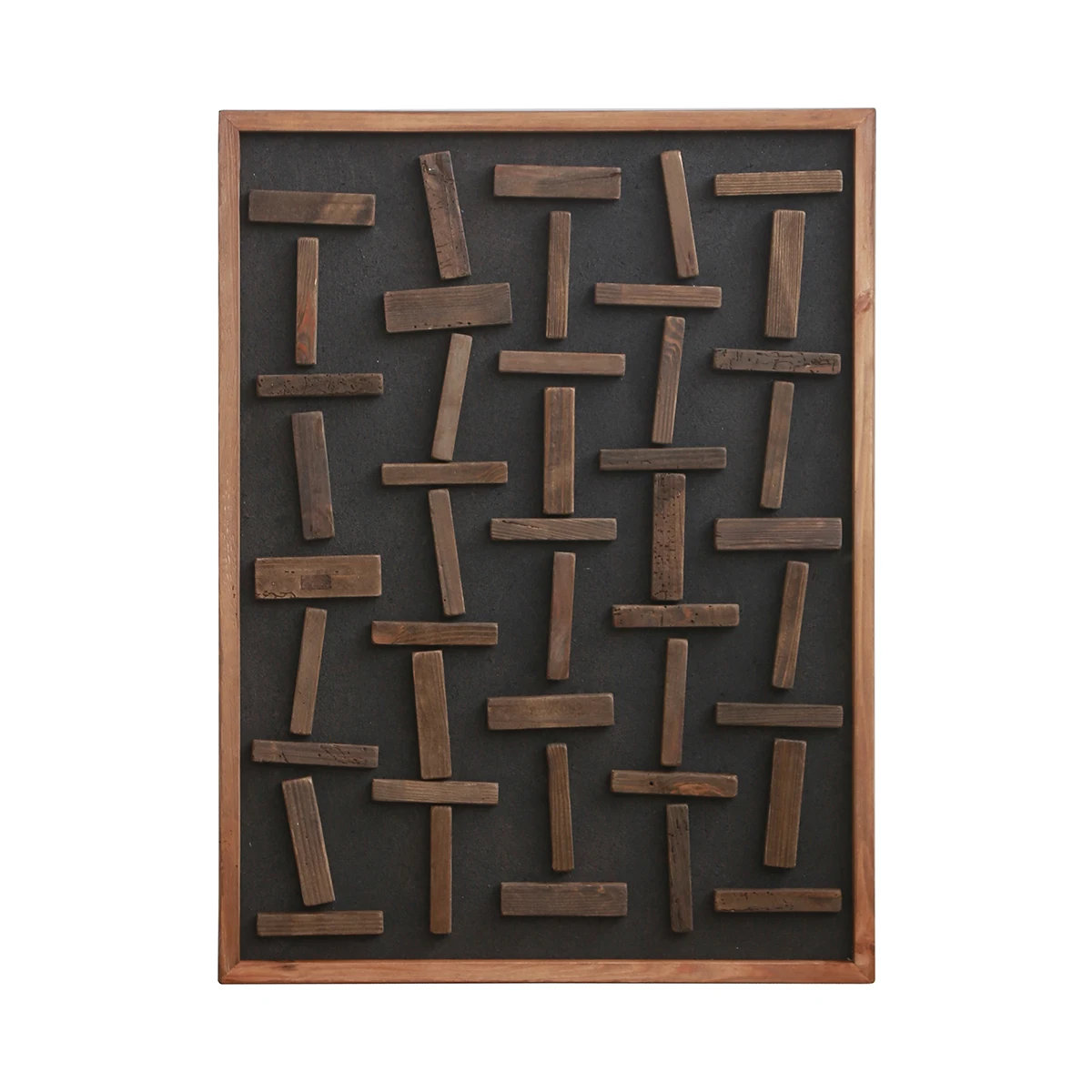 Artistic Design Wall Decor Square Painting Wooden Frame Picture for Interior Living Room Bedroom Home Wall Decoration